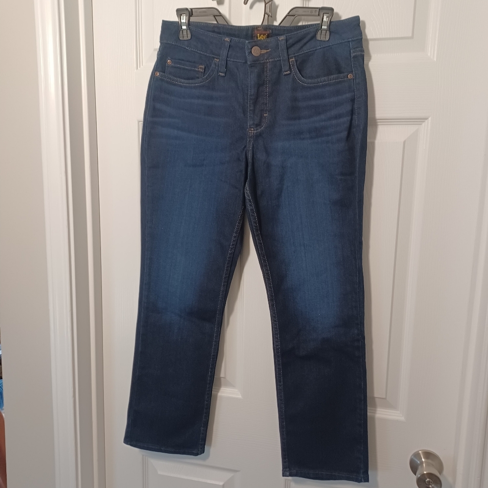 LEE Midrise Straight Regular Fit Sz 8 Petite